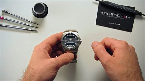 setting Breitling aerospace watch